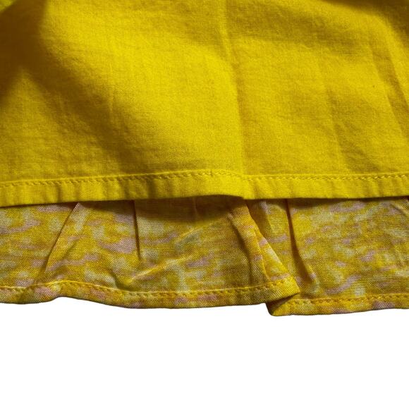 BP Nordstrom New Women's Sleeveless Smocked Waist Mini Dress Yellow Plus Size 1X - Picture 8 of 11